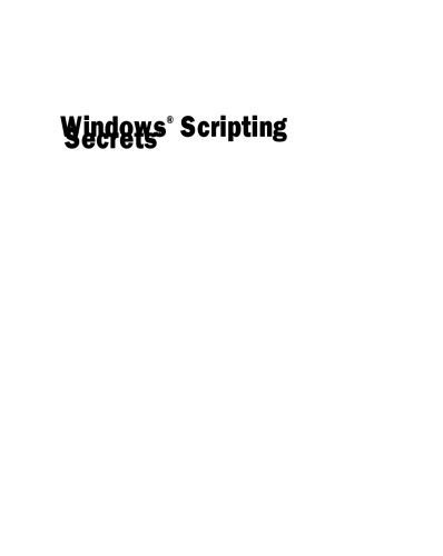 خرید و دانلود نسخه کامل کتاب Windows Scripting secrets_686d0f97e100a.jpeg خرید و دانلود نسخه کامل کتاب Windows Scripting secrets