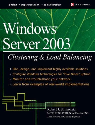 خرید و دانلود نسخه کامل کتاب Windows Server 2003 clustering and load balancing_6885d4cbb0539.jpeg خرید و دانلود نسخه کامل کتاب Windows Server 2003 clustering and load balancing