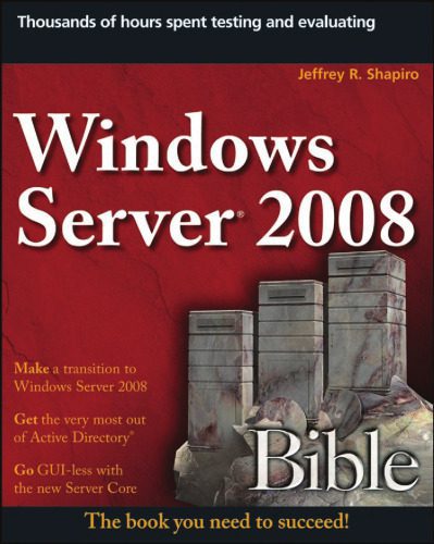 خرید و دانلود نسخه کامل کتاب Windows Server 2008 Bible