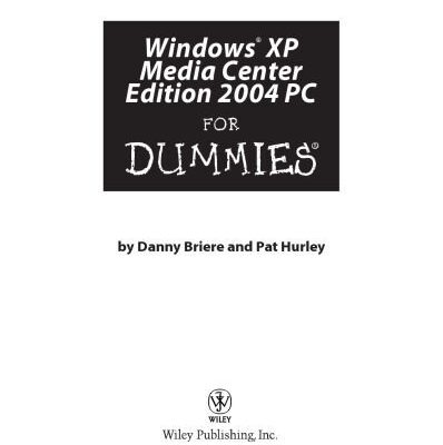 خرید و دانلود نسخه کامل کتاب Windows XP Media Center Edition 2004 PC for Dummies