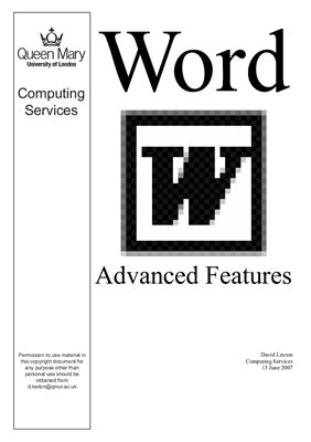 خرید و دانلود نسخه کامل کتاب Word Advanced Features
