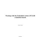 خرید و دانلود نسخه کامل کتاب Working with the Embedded Artists LPC2148 evaluation boards