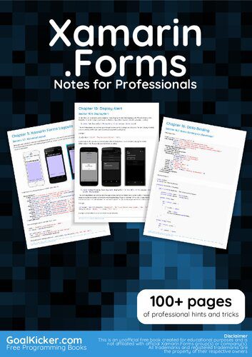 خرید و دانلود نسخه کامل کتاب Xamarin.Forms Notes for Professionals book_68702e0876206.jpeg خرید و دانلود نسخه کامل کتاب Xamarin.Forms Notes for Professionals book