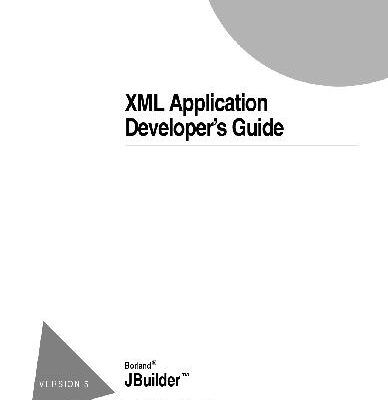 خرید و دانلود نسخه کامل کتاب XML Application Developer’s Guide. JBuilder’