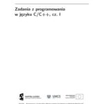 خرید و دانلود نسخه کامل کتاب Zadania z programowania w jezyku C C++, cz. I
