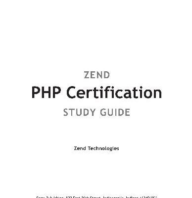 خرید و دانلود نسخه کامل کتاب Zend PHP Certification Study Guide