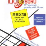 خرید و دانلود نسخه کامل کتاب Acil Matematik İlk 12 Soru 25x12 Sayılar Konu Denemesi 2018-19