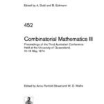 خرید و دانلود نسخه کامل کتاب Combinatorial Mathematics III: Proceedings of the Third Australian Conference Held at the University of Queensland, 16–18 May, 1974