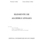 خرید و دانلود نسخه کامل کتاب Elemente de Algebra Liniara