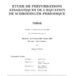 خرید و دانلود نسخه کامل کتاب Etude de perturbations adiabatiques de l'equation de Schroedinger periodique