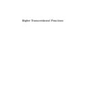 خرید و دانلود نسخه کامل کتاب Higher Transcendental Functions (Vol. 3)