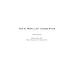 خرید و دانلود نسخه کامل کتاب How to Write a 21st Century Proof