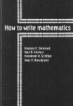 خرید و دانلود نسخه کامل کتاب How to write mathematics