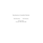 خرید و دانلود نسخه کامل کتاب Introduction to Lambda Calculus (Введение в лямбда-исчисление)