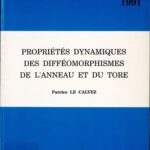 خرید و دانلود نسخه کامل کتاب Propriétés dynamiques des difféomorphismes de l’anneau et du tore
