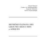 خرید و دانلود نسخه کامل کتاب Représentation des groupes réductifs p-adiques