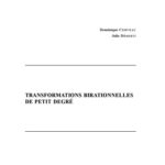 خرید و دانلود نسخه کامل کتاب Transformations birationnelles de petit degré