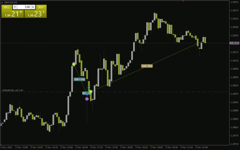 خرید و دانلود اندیکاتور تاریخچه معاملات برای تجزیه و تحلیل عملکرد گذشته (Trade History Indicator برای MT4) - تصویر 3