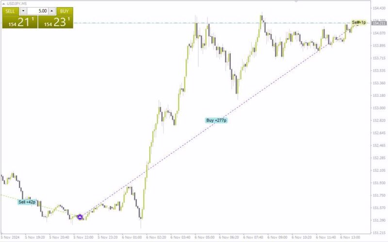 خرید و دانلود اندیکاتور تاریخچه معاملات برای تجزیه و تحلیل عملکرد گذشته (Trade History Indicator برای MT4) - تصویر 5
