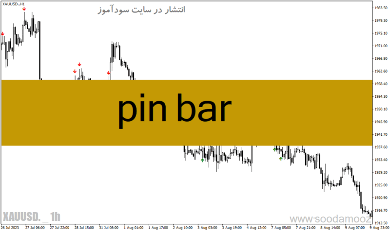 خرید و دانلود دانلود اندیکاتور الگوهای شمعی برای متاتریدر4 با نام pin bar - تصویر 2