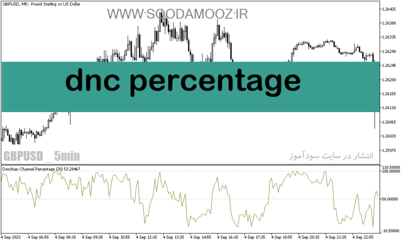 خرید و دانلود دانلود اندیکاتور خوب برای فارکس مخصوص متاتریدر5 با نام dnc percentage - تصویر 2