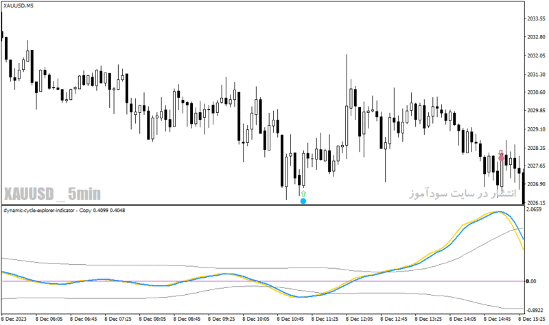 خرید و دانلود دانلود اندیکاتور سیگنال خرید و فروش رایگان برای متاتریدر4 با نام dynamic cycle explorer indicator Copy - تصویر 5