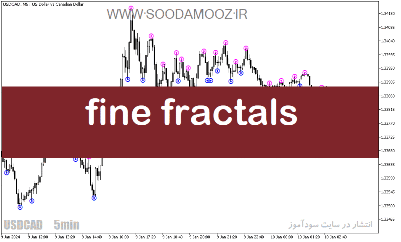 خرید و دانلود دانلود اندیکاتور فراکتال برای متاتریدر5 با نام fine fractals - تصویر 2