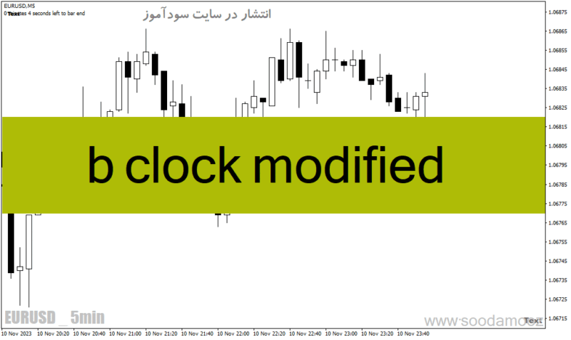 خرید و دانلود دانلود اندیکاتور پایان زمان کندل برای متاتریدر4 با نام b clock modified - تصویر 2