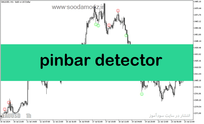 خرید و دانلود دانلود اندیکاتور پین بار برای متاتریدر5 با نام pinbar detector - تصویر 2