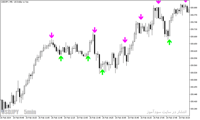 خرید و دانلود دانلود بهترین اندیکاتور برای اسکالپ در متاتریدر5 با نام stochastic cross alert sig overlay - تصویر 4