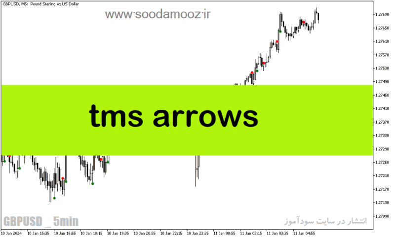 خرید و دانلود دانلود بهترین اندیکاتور برای نقطه ورود برای متاتریدر5 با نام tms arrows - تصویر 2