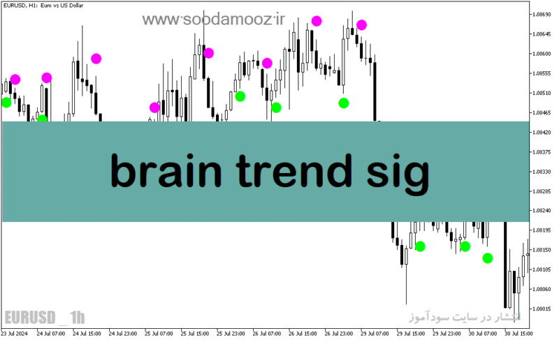 خرید و دانلود دانلود بهترین اندیکاتور برای سیگنال خرید در متاتریدر5 با نام brain trend sig - تصویر 2
