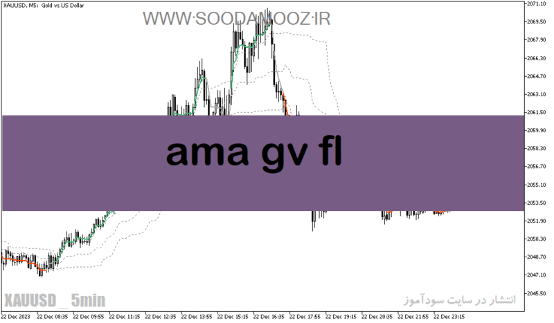 خرید و دانلود دانلود بهترین اندیکاتور برای نوسان گیری طلا مخصوص متاتریدر5 با نام ama gv fl - تصویر 2