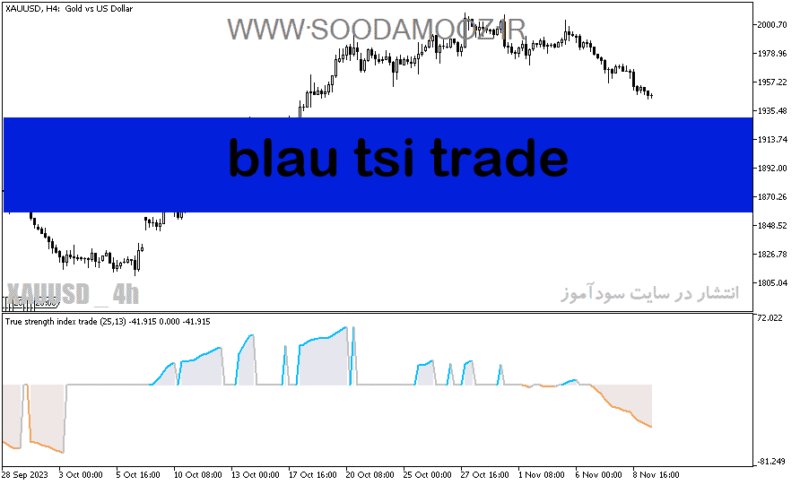 خرید و دانلود دانلود بهترین اندیکاتور نوسان گیری برای متاتریدر5 با نام blau tsi trade - تصویر 2