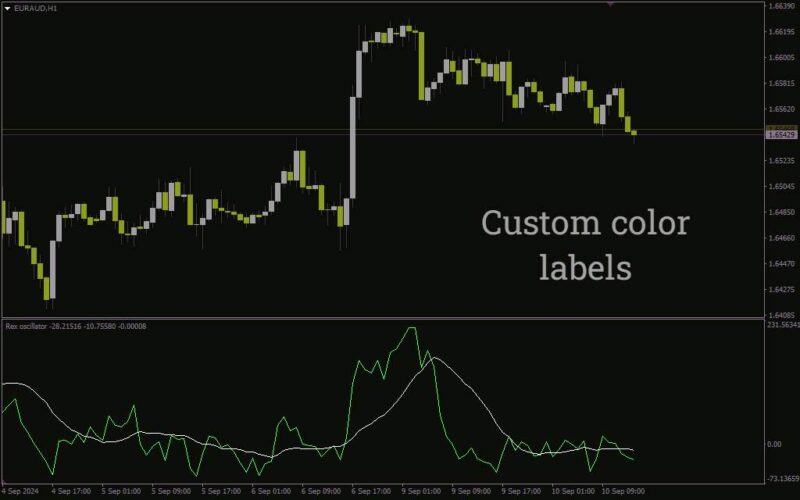 خرید و دانلود شناسایی برگشت روند و اندازه گیری مومنتوم با اندیکاتور Rex Oscillator برای MT4 - تصویر 5