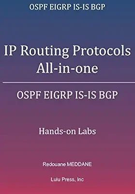خرید و دانلود نسخه کامل کتاب IP Routing Protocols All-in-one: OSPF EIGRP IS-IS BGP Hands-on Labs