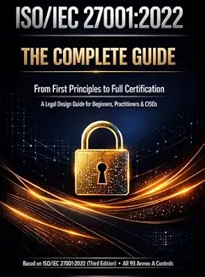 خرید و دانلود نسخه کامل کتاب ISO/IEC 27001:2022 THE COMPLETE GUIDE: From First Principles to Full Certification A Legal Design Guide for Beginners, Practitioners & CISOs