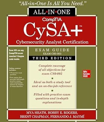 خرید و دانلود نسخه کامل کتاب CompTIA CySA+ Cybersecurity Analyst Certification All-in-One Exam Guide, Third Edition (Exam CS0-003)
