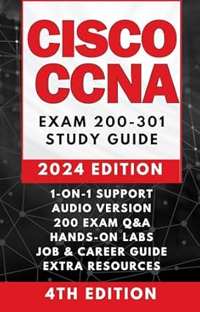 خرید و دانلود نسخه کامل کتاب CISCO CCNA 200-301 COMPLETE STUDY GUIDE: The Only Guidebook You’ll Ever Need | AUDIO VERSION, 1-ON-1 SUPPORT, 200+ PRACTICE TESTS, LABS SIMULATION, CASE STUDIES & REAL EXAMPLES, JOB and CAREER ADVICE_6a6c2f8164343.jpeg خرید و دانلود نسخه کامل کتاب CISCO CCNA 200-301 COMPLETE STUDY GUIDE: The Only Guidebook You’ll Ever Need | AUDIO VERSION, 1-ON-1 SUPPORT, 200+ PRACTICE TESTS, LABS SIMULATION, CASE STUDIES & REAL EXAMPLES, JOB and CAREER ADVICE