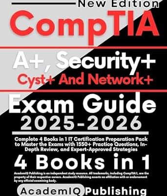 خرید و دانلود نسخه کامل کتاب CompTIA A+, Security+, Cyst+ And Network+ Exam Guide 2025-2026