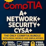 خرید و دانلود نسخه کامل کتاب CompTIA A+, Network+, Security+ & CySA+ Exam Prep (4-in-1): The Most Complete and Powerful Guide [VIDEO & AUDIO +LABS + FULL-LENGHT TESTS + CAREER & RESUME GUIDE + 24 WEEKLY DRILLS & EXAM SIMULATOR]]