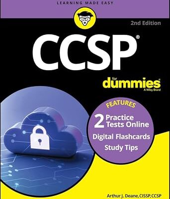 خرید و دانلود نسخه کامل کتاب CCSP For Dummies: Book + 2 Practice Tests + 100 Flashcards Online