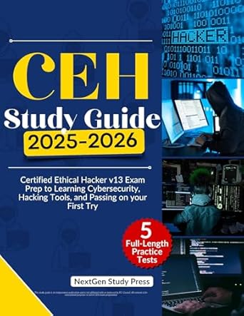 خرید و دانلود نسخه کامل کتاب CEH STUDY GUIDE 2025-2026: Certified Ethical Hacker v13 Exam Prep to Learning Cybersecurity, Hacking Tools, and Passing on your First Try (NextGen Master IT Certification Series Book 5)_6a6c2bafab3a3.jpeg خرید و دانلود نسخه کامل کتاب CEH STUDY GUIDE 2025-2026: Certified Ethical Hacker v13 Exam Prep to Learning Cybersecurity, Hacking Tools, and Passing on your First Try (NextGen Master IT Certification Series Book 5)