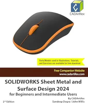 خرید و دانلود نسخه کامل کتاب SOLIDWORKS Sheet Metal and Surface Design 2024 for Beginners and Intermediate Users