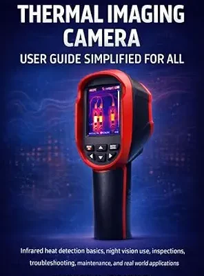 خرید و دانلود نسخه کامل کتاب Thermal Imaging Camera User Guide Simplified for all: Infrared heat detection basics, night vision use, inspections, troubleshooting, maintenance, and real world applications