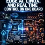 خرید و دانلود نسخه کامل کتاب ARDUINO UNO Q: EDGE AI, LINUX, AND REAL TIME CONTROL ON ONE BOARD: Build Machine Vision, Voice Recognition, and IoT Projects with Qualcomm Dragonwing, STM32 MCU, and Arduino App Lab