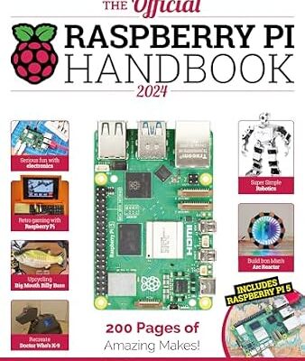 خرید و دانلود نسخه کامل کتاب The Official Raspberry Pi Handbook 2024: Astounding projects with Raspberry Pi computers