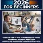 خرید و دانلود نسخه کامل کتاب SOLIDWORKS 2026 FOR BEGINNERS: Complete Step By Step to Master 3D CAD Design, Engineering Drawings, Simulation, Sheet Metal, Assemblies, Visualize And Lot More