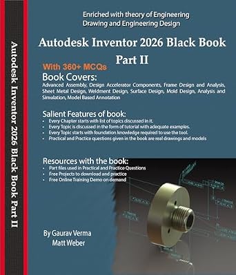 خرید و دانلود نسخه کامل کتاب Autodesk Inventor 2026 Black Book Part II