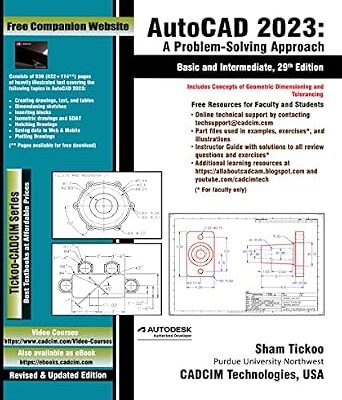 خرید و دانلود نسخه کامل کتاب AutoCAD 2023: A Problem-Solving Approach, Basic and Intermediate, 29th Edition